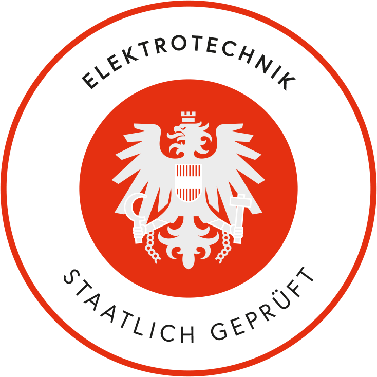 Gütesiegel: Elektrotechnik – staatlich geprüft